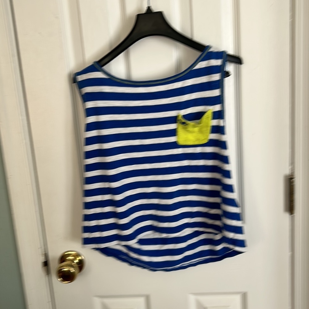 Hollister Bettys New Jetty Tank Easy Fit Blue Stripe